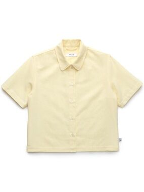 NWT ANIAN the York crop shirt - Yellow (Ray) - size small